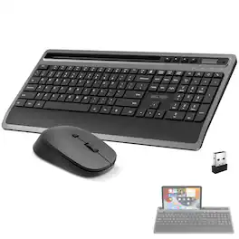 Delton - T42/M42 Wireless Keyboard & Mouse Combo (DKBMT42) - Black