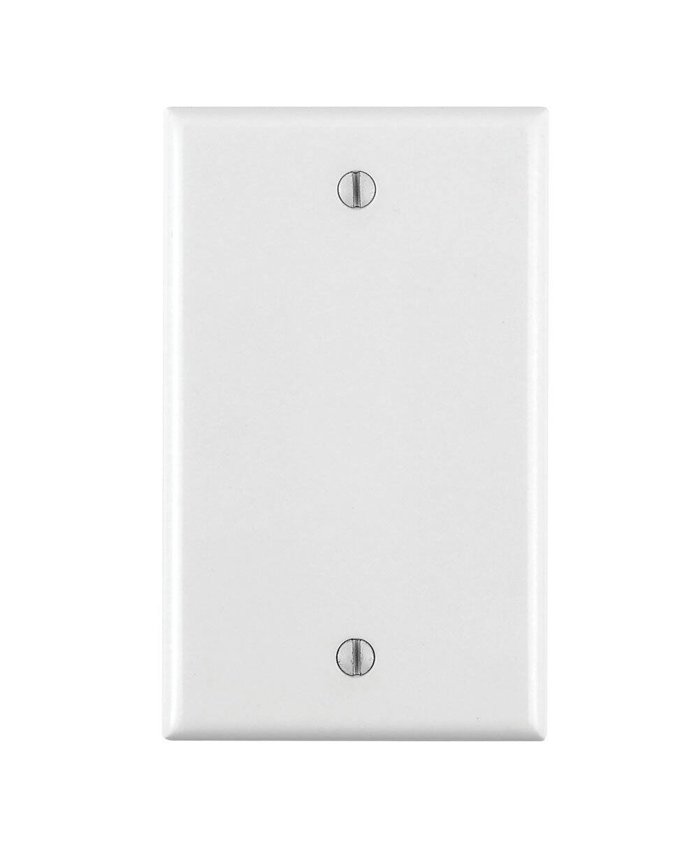 Leviton - Smooth 1 gang Nylon Blank Wall Plate 1 pk - White price history on PriceWatchPro