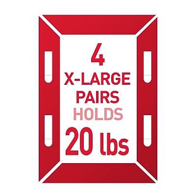 4 X-Large Pairs Holds 20 lbs