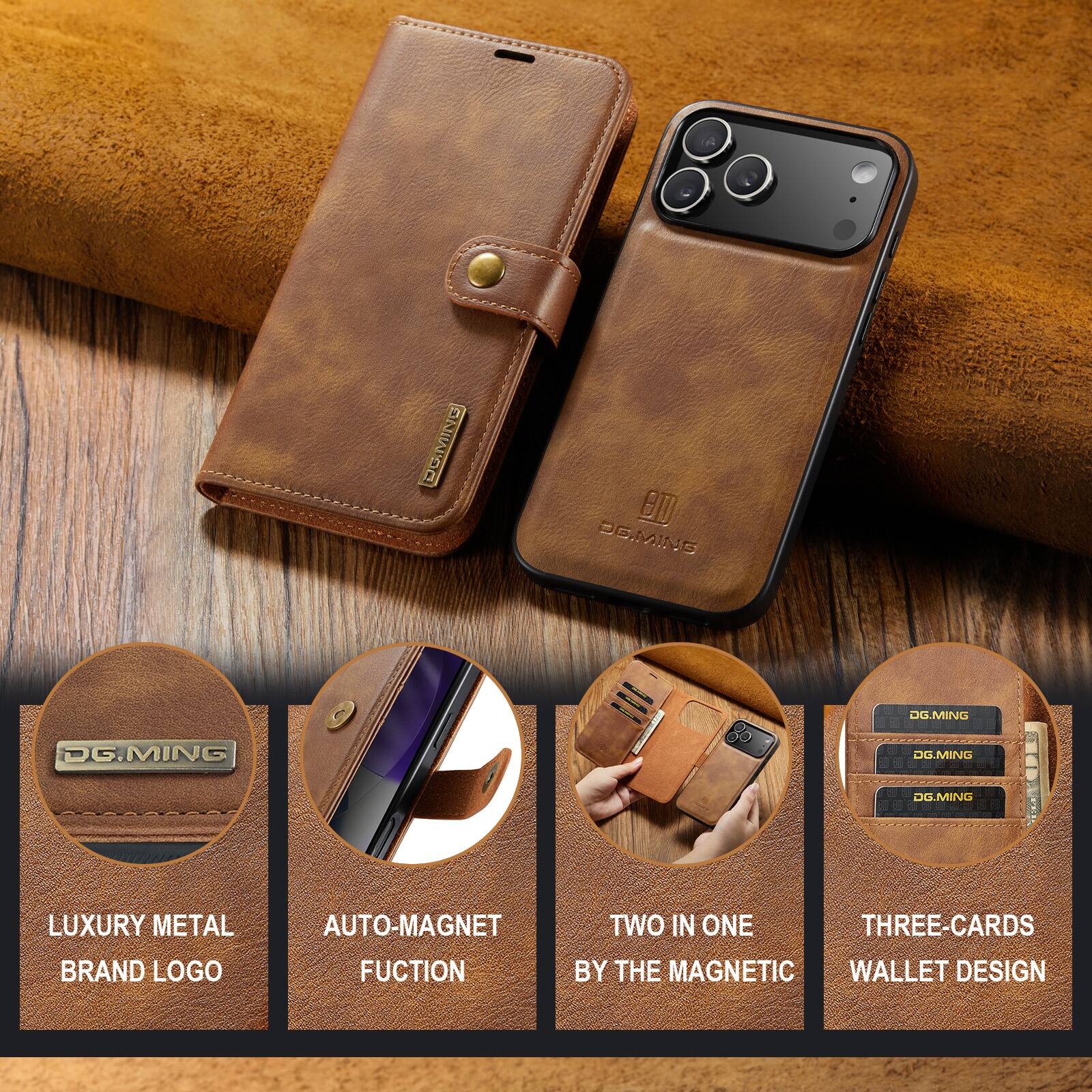 3! BE.MING DG.MING go OG.MING DG.MING DG.MING: LUXURY METAL BRAND LOGO AUTO-MAGNET FUNCTION TWO IN ONE THREE-CARDS BY THE MAGNETIC WALLET DESIGN