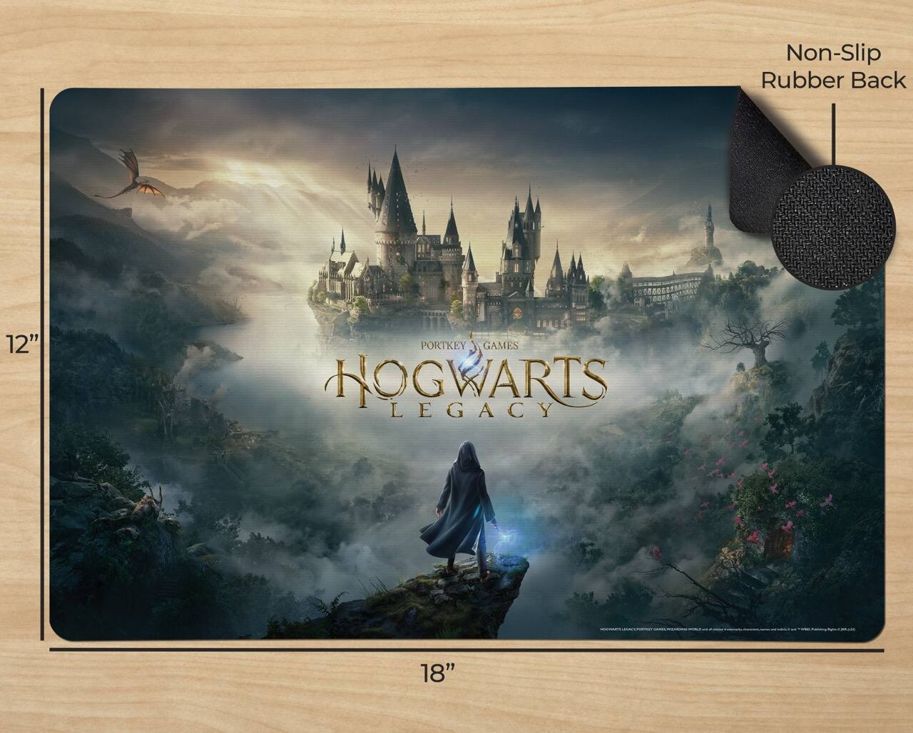 Non-Slip Rubber Back  
12" PORTKEY GAMES HOGWARTS LEGACY  
18"
