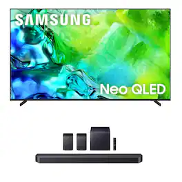 Samsung - QN55QN80HA 55" QLED TV with HW-Q990F Soundbar and Subwoofer (2026)