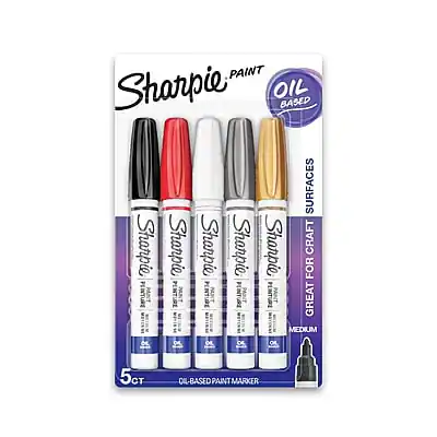 Sharpie Paint Oil Based Surfaces
Sharpie Paint Medium
Great for Craft
Oil-Based Paint Marker
5ct