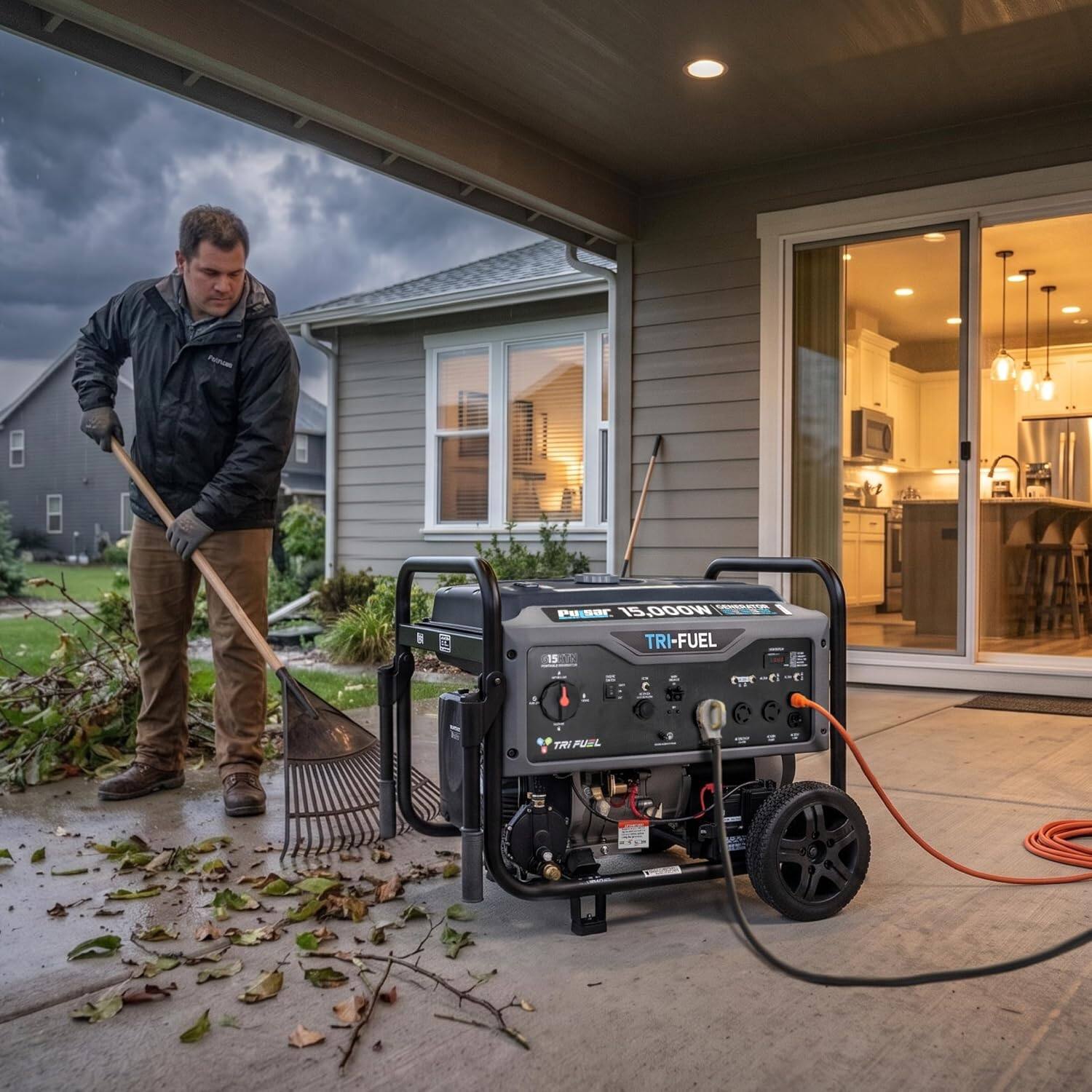 GENERATOR Pusar 15,000W I TRI-FUEL 15 W C