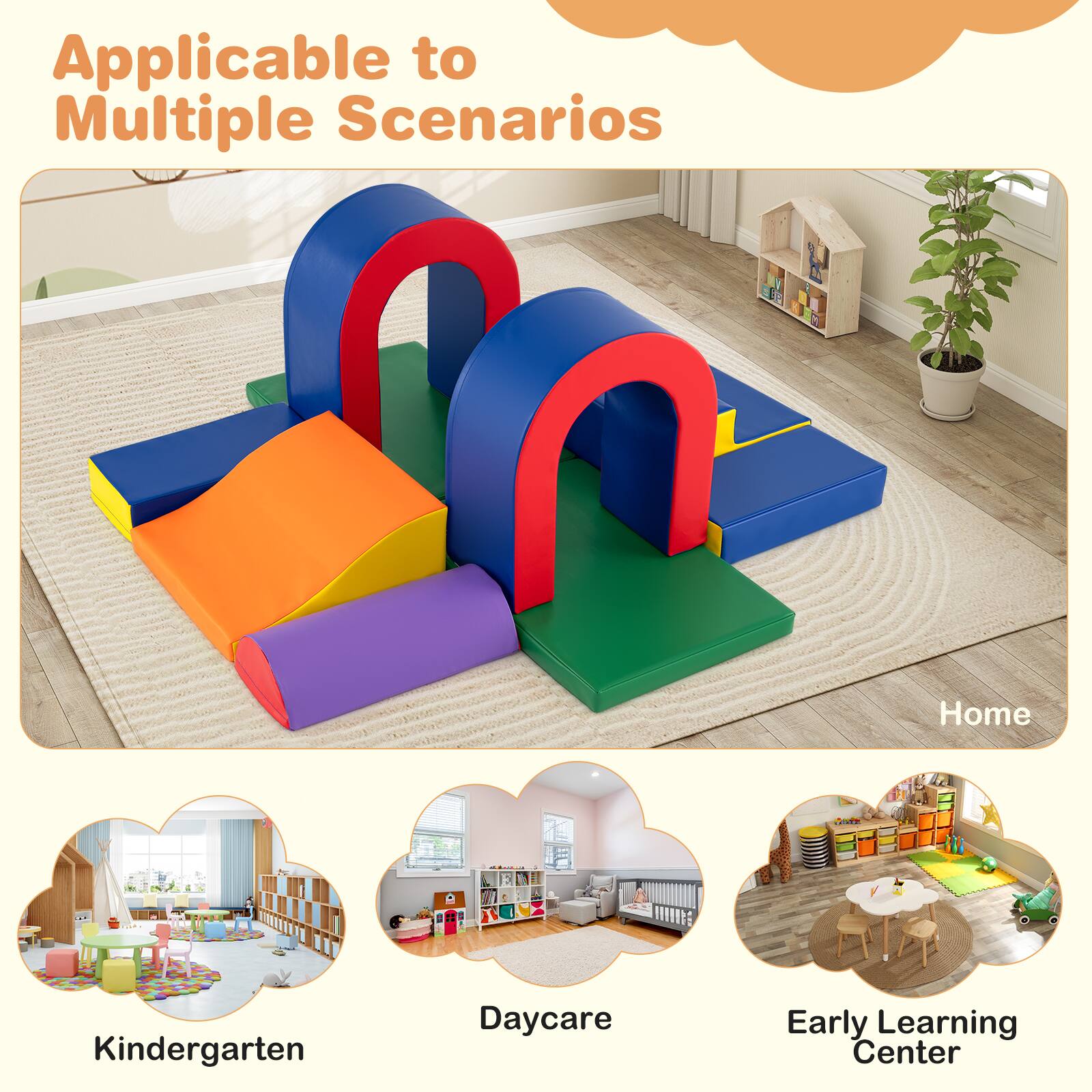 Applicable to Multiple Scenarios

- Home
- Kindergarten
- Daycare
- Early Learning Center