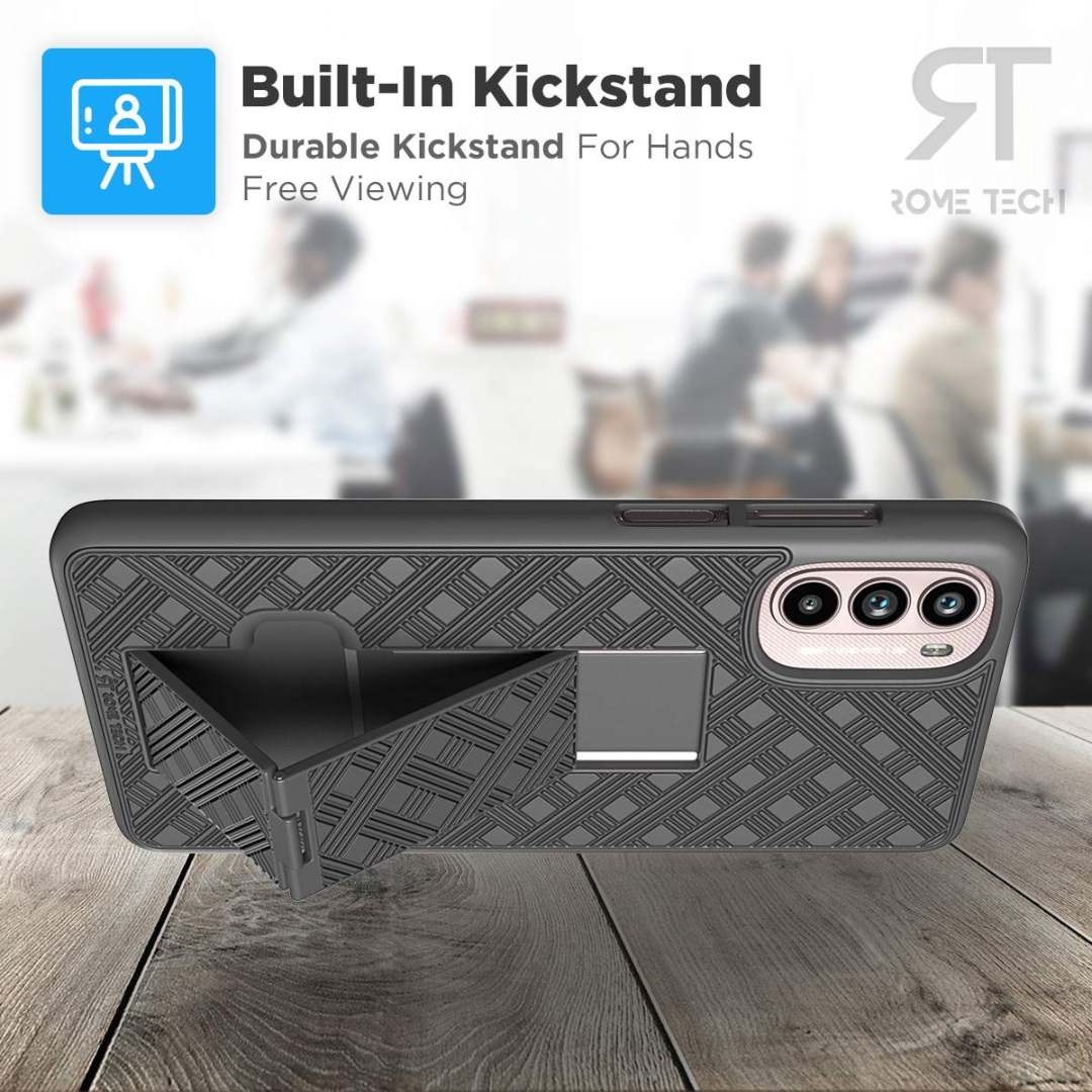 Built-In Kickstand  
Durable Kickstand For Hands Free Viewing  

ROME TECH