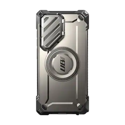 Front. SUPCASE - Unicorn Beetle MAG XT Bumper Case for Samsung Galaxy S25 Ultra – Rugged MagSafe-Compatible Protection - Titan Gray.