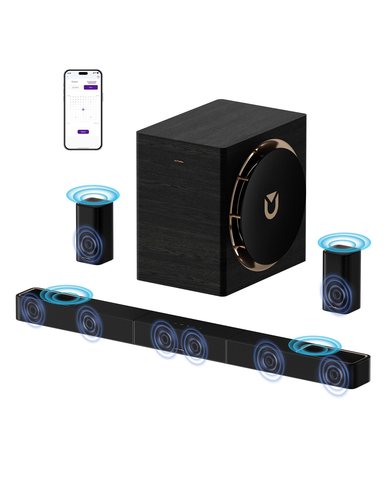 Sound System Top Rated Home Theater Subwoofer Polk Audio Fusion