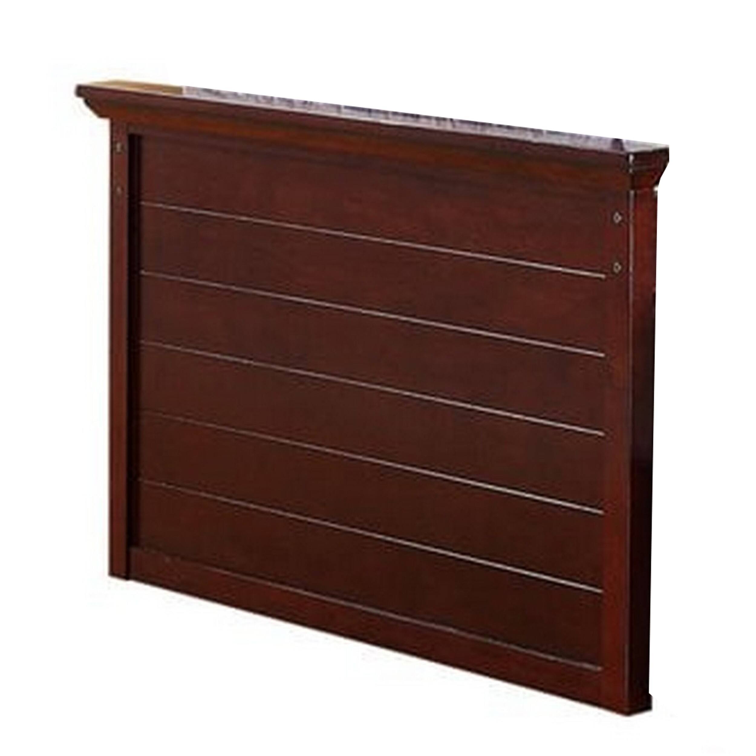 Alt View 1. Manhattan Lane - Toni Twin Size Trundle Bed with 6 Drawers, Bookcase Headboard, Brown Wood - Brown.