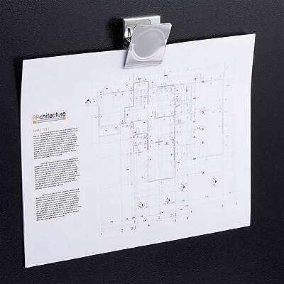 Alt View 2. Staples - Magnetic Clips, 1.75"W, Silver, 3/Pack  - Silver.