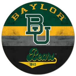 Jardine - Baylor Bears 20'' x 20'' Retro Logo Circle Sign - Green