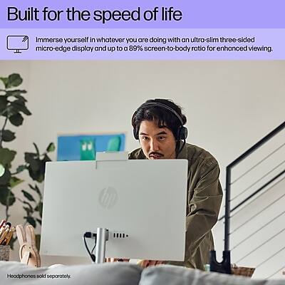 Built for the speed of life

Immerse yourself in whatever you are doing with an ultra-slim three-sided micro-edge display and up to an 89% screen-to-body ratio for enhanced viewing.

Headphones sold separately.