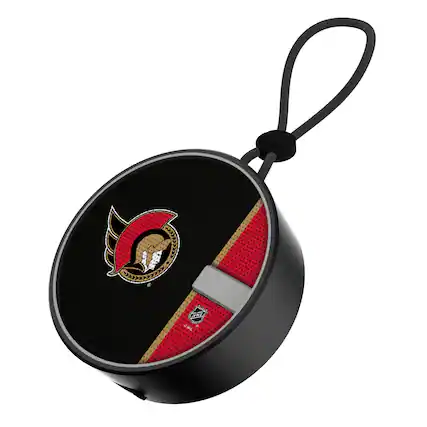 Front. Keyscaper - Ottawa Senators Logo Waterproof Bluetooth Speaker - Multicolor.