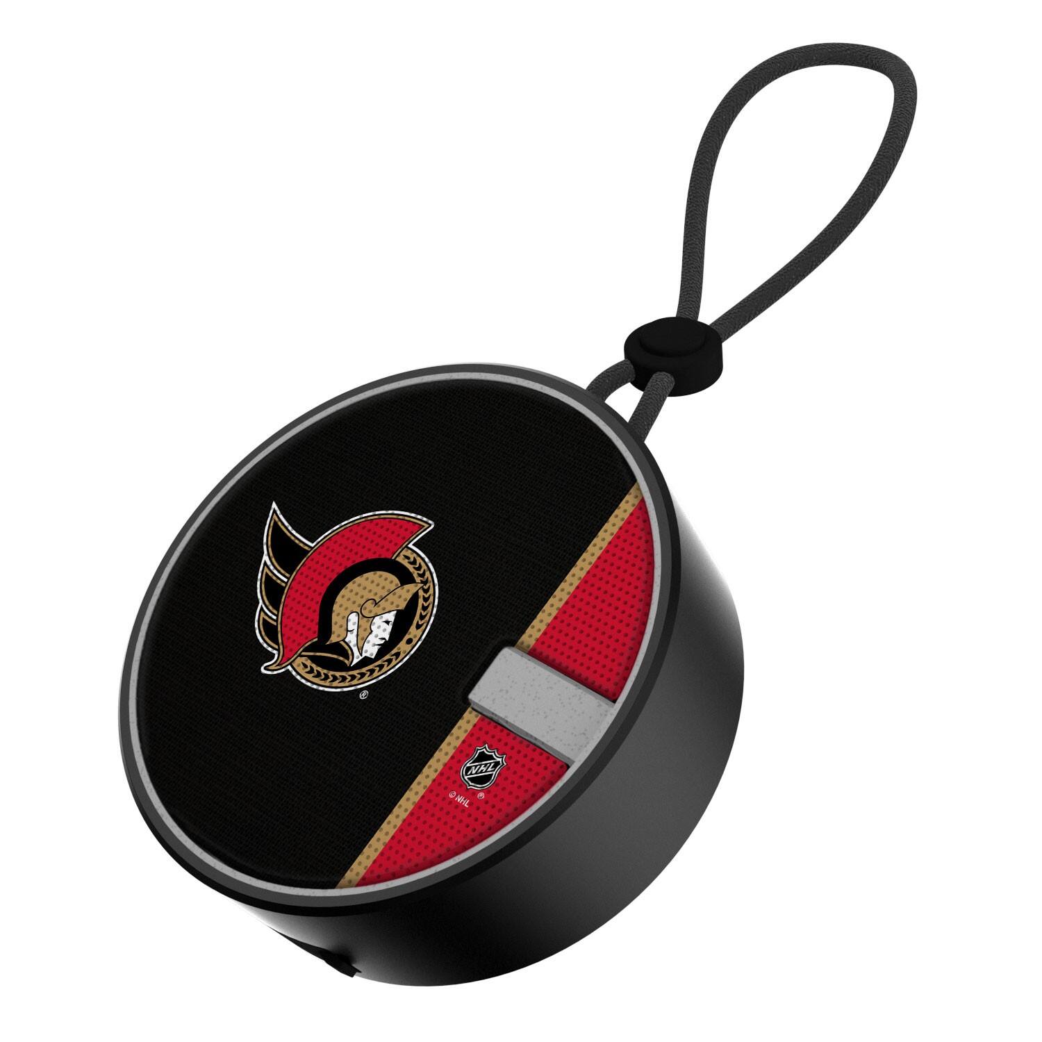 Front. Keyscaper - Ottawa Senators Logo Waterproof Bluetooth Speaker - Multicolor.