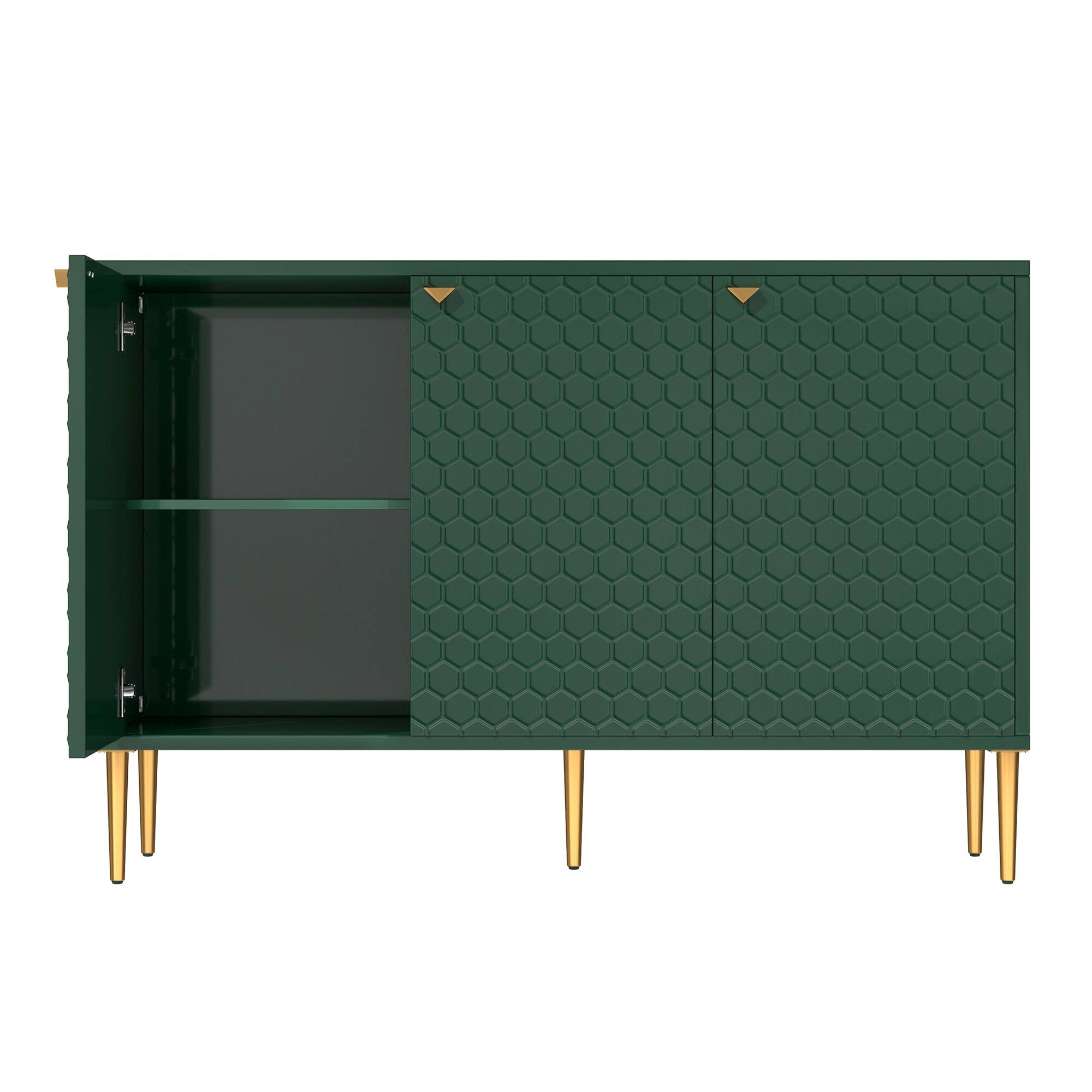 Alt View 10. Boyel Living - Boyel Living 3 Door Accent Cabinet - Green.