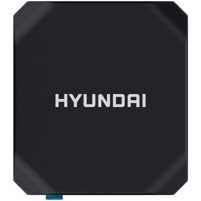 Alt View 1. Hyundai - Hyundai Mini PC, Windows 10 Pro, Intel Core-i3, 8GB RAM, 256GB M.2 SSD, 2 HDMI Ports, Supports 2.5" SATA SSD Slot, VESA - Black.