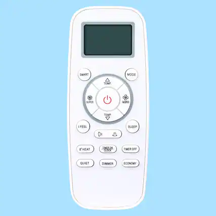 SMART MODE TEMP. SUPER FAN SPEED FAN TEMP i FEEL SLEEP 8° HEAT TIMER ON CLOCK TIMER OFF QUIET DIMMER ECONOMY