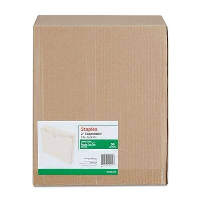 Staples  
2" Expandable File Jackets  
Letter - Tre  
50 Jackets  
ST396444