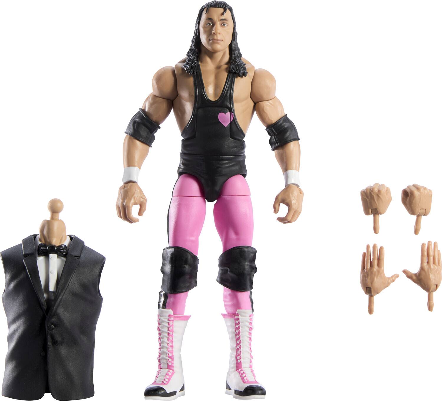 Mattel Collectible - WWE Elite Collection: WrestleMania 6" Bret "Hit Man" Hart Action Figure (With - Collectibles