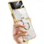 Alt View 14. SaharaCase - Marble with Ring Case for Samsung Galaxy Z Flip4 - White.