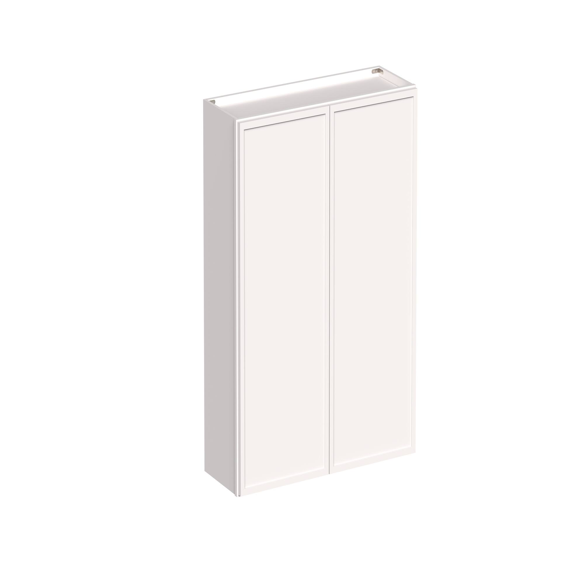 Angle. Boyel Living - 36-in W x 42-in H x 12-in D Slim Shaker RTA Kitchen Wall Cabinet with Soft-Close - Snow White.