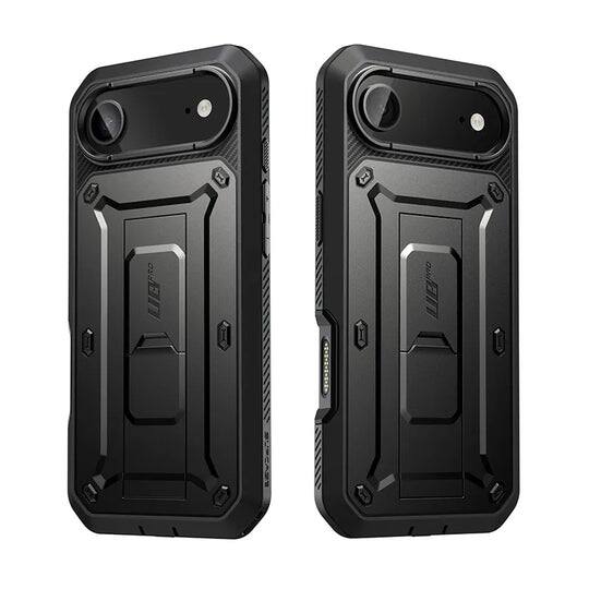 Left. SUPCASE - Unicorn Beetle Pro Rugged Case for iPhone 17 Air – Full-Body Protection with Screen Protector - Black.
