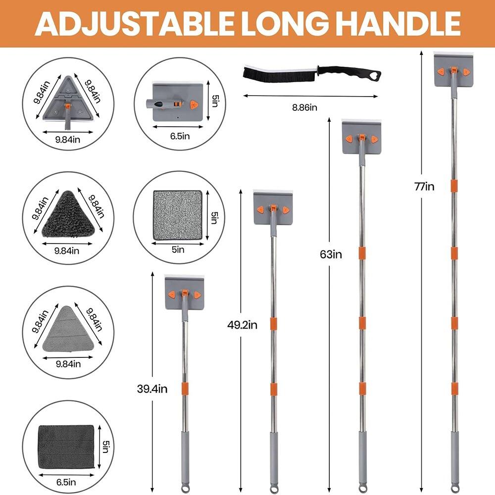 ADJUSTABLE LONG HANDLE

- 9.84in
- 9.84in
- 5in
- 8.86in
- 9.84in
- 6.5in
- 9.84in
- 9.84in
- 5in
- 77in
- 9.84in
- 5in
- 63in
- 9.84in
- 9.84in
- 49.2in
- 9.84in
- 39.4in
- 5in
- 6.5in