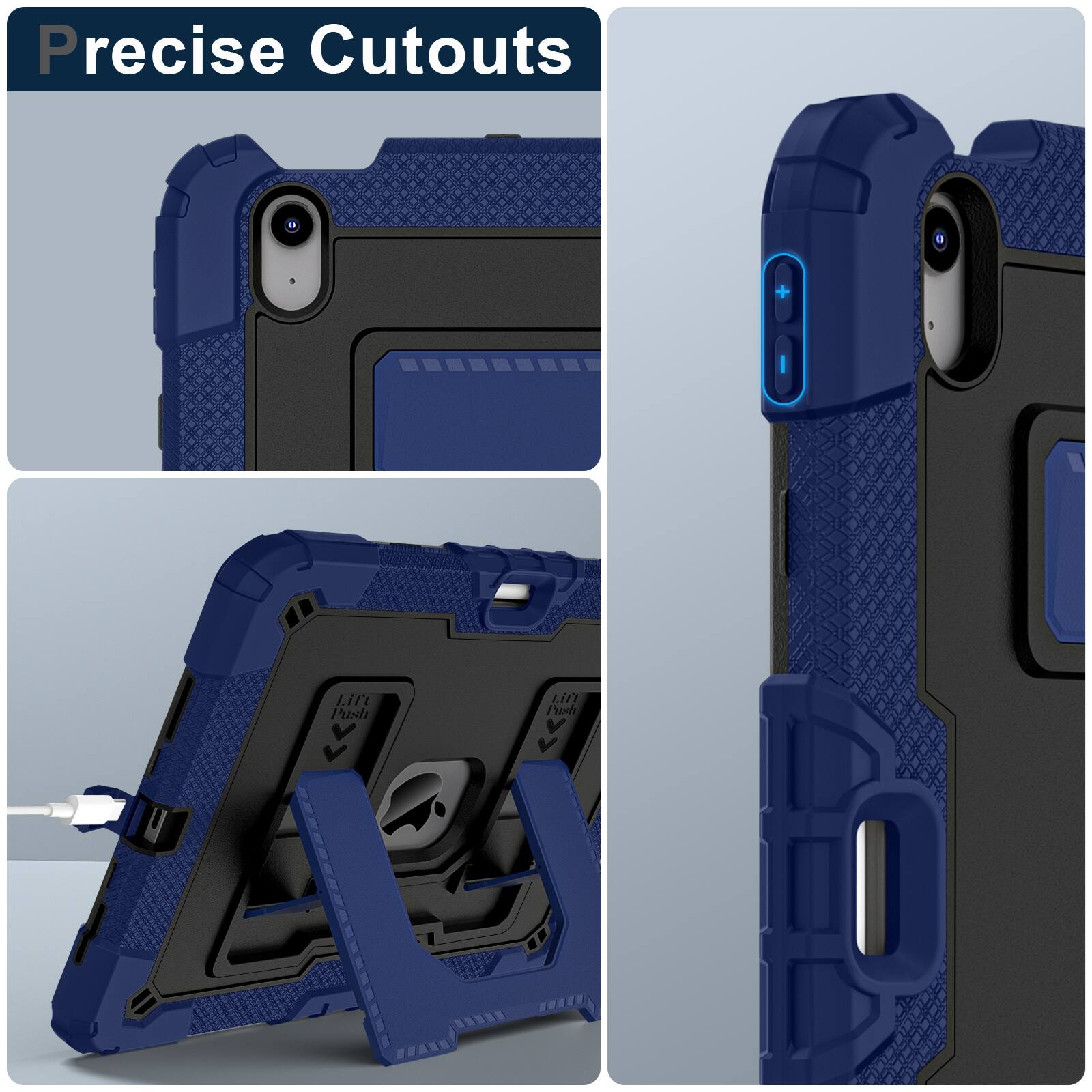 Precise Cutouts  
Lift Push