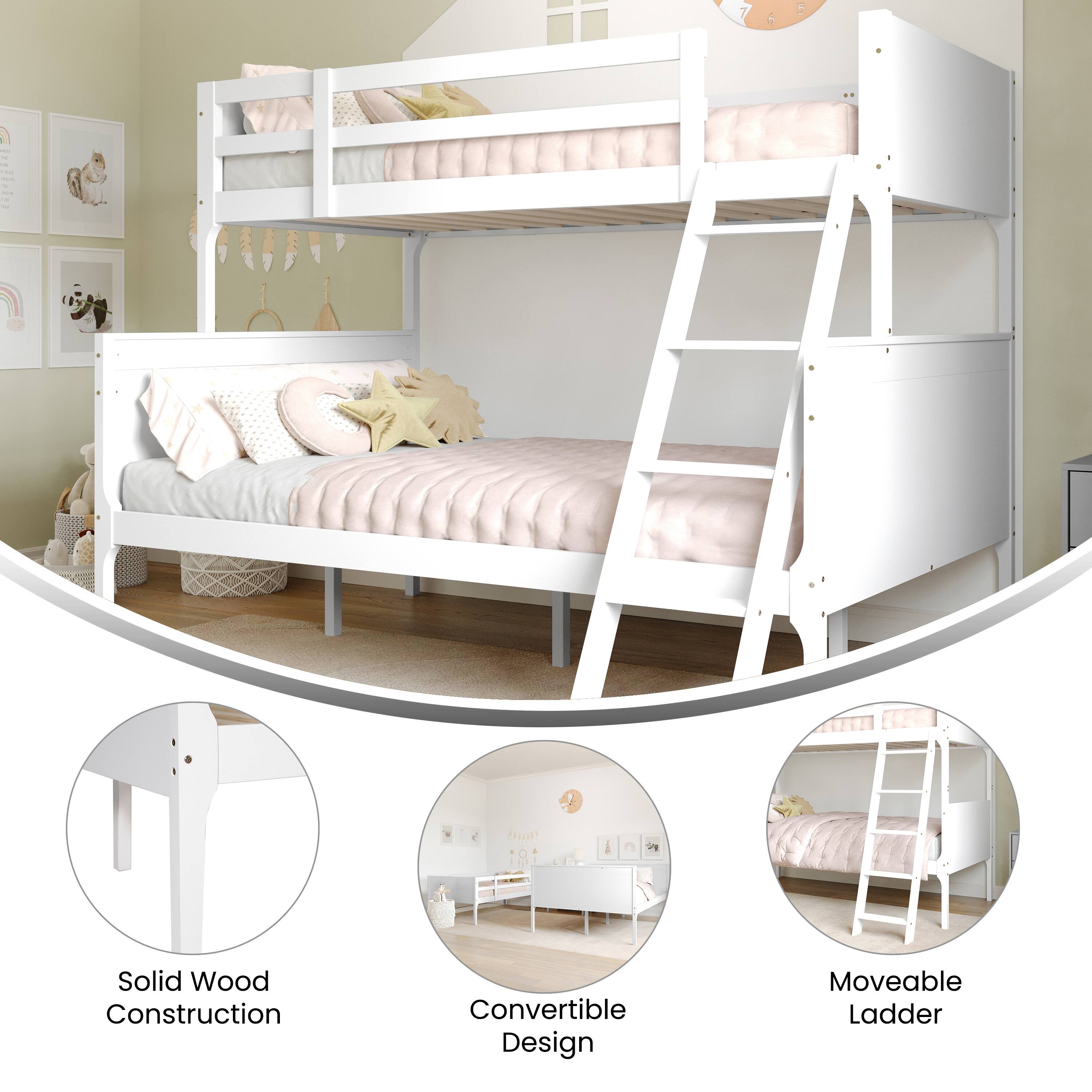 5 5 for 181 J Solid Wood Construction Convertible Design Moveable Ladder