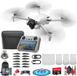 Mini 3 with DJI RC Remote (Fly More Combo) (CP.MA.00000613.01) + 64GB Extreme Pro Card + More - Mini 3 Fly More Combo