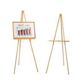 Staples - Display Easel, 60", Hardwood (28219US/50447US) - Natural Pine