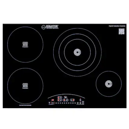 EQUATOR
ADVANCED APPLIANCE
Hybrid Induction-Ceramic
Induction
Induction
Induction
USE INDUCTION COOKWARE
88
8
8
88
8
8