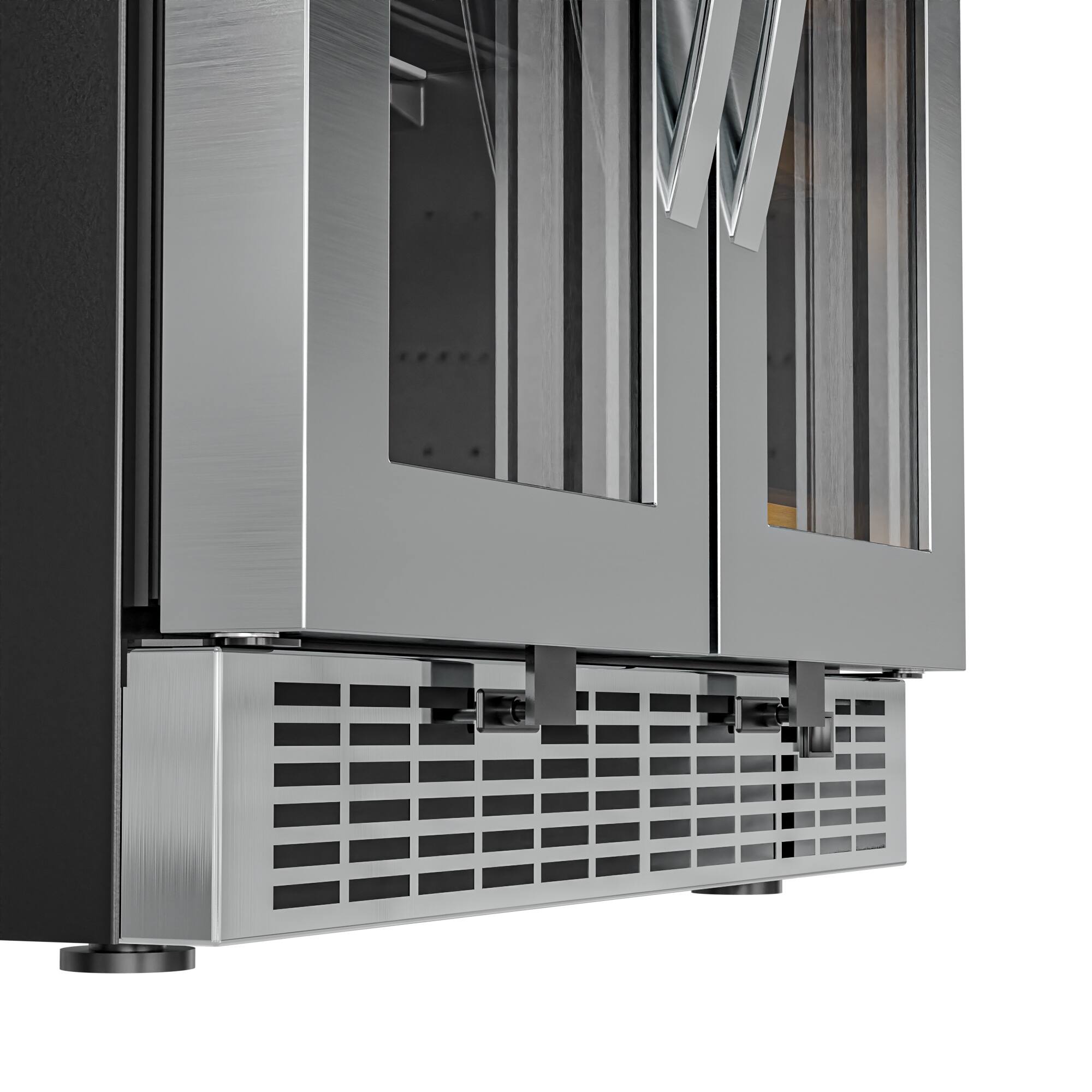 Alt View 2. Koolmore - 24 in. Dual Zone, Full Glass Door, 21-Bottle/60-Can Wine and Beverage Cooler, Freestanding or Built-in Unit, 4 cu ft. - Stainless Steel.