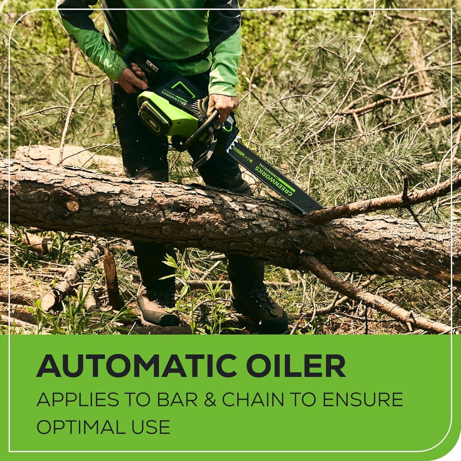 Automatic Oiler  
Applies to Bar & Chain to Ensure Optimal Use