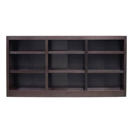 Front. Concepts in Wood - 72 x 36 Wall Storage Unit Espresso Finish - Brown.
