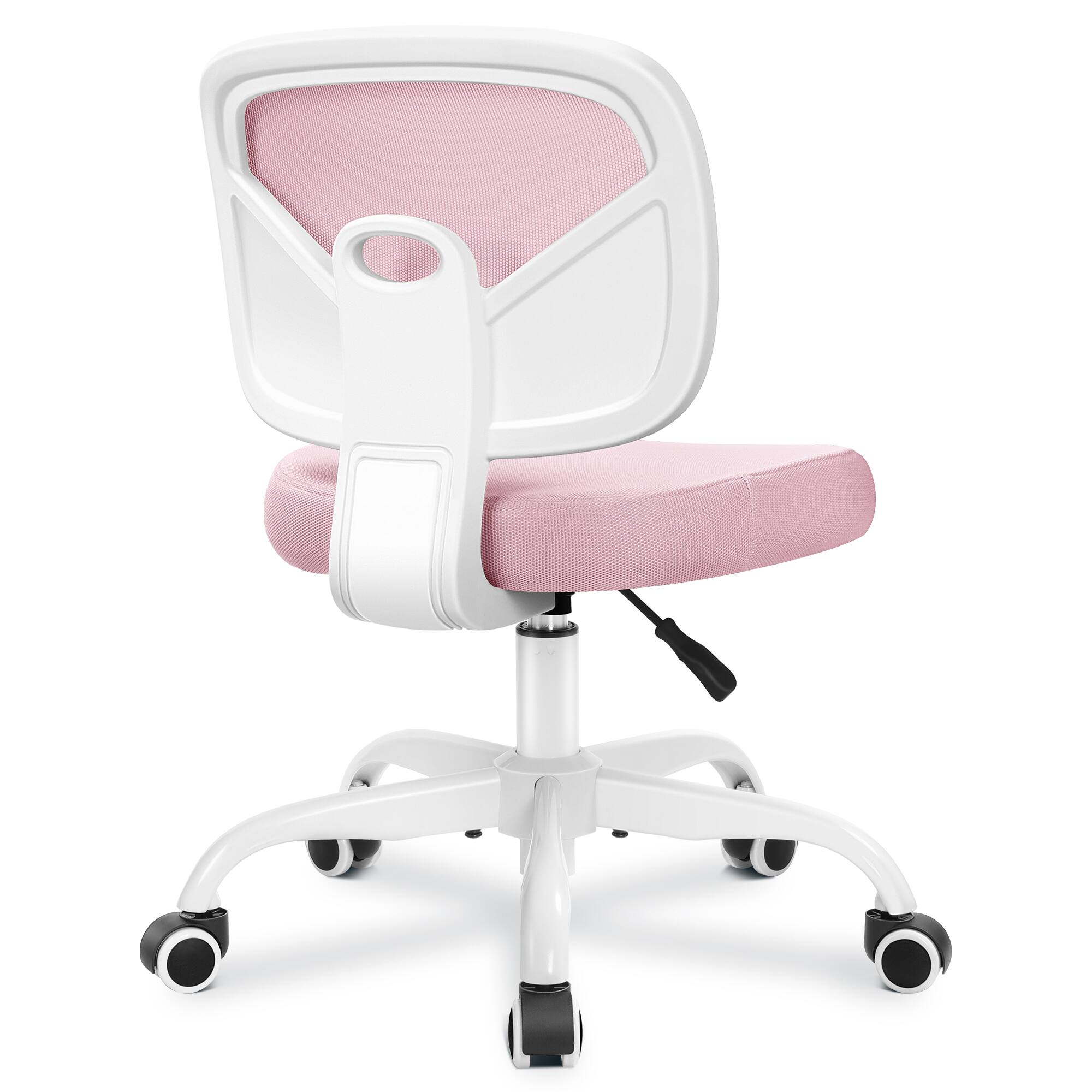 Alt View 3. KERDOM - Kids Desk Chair, Height Adjustable Ergonomic Study Chair, Swivel Mesh Task Student Chair for 4-12 Growing Teen Child - Pink.