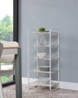 Kings Brand Furniture - Hillcrest 5-Tier Baker's Rack - White
