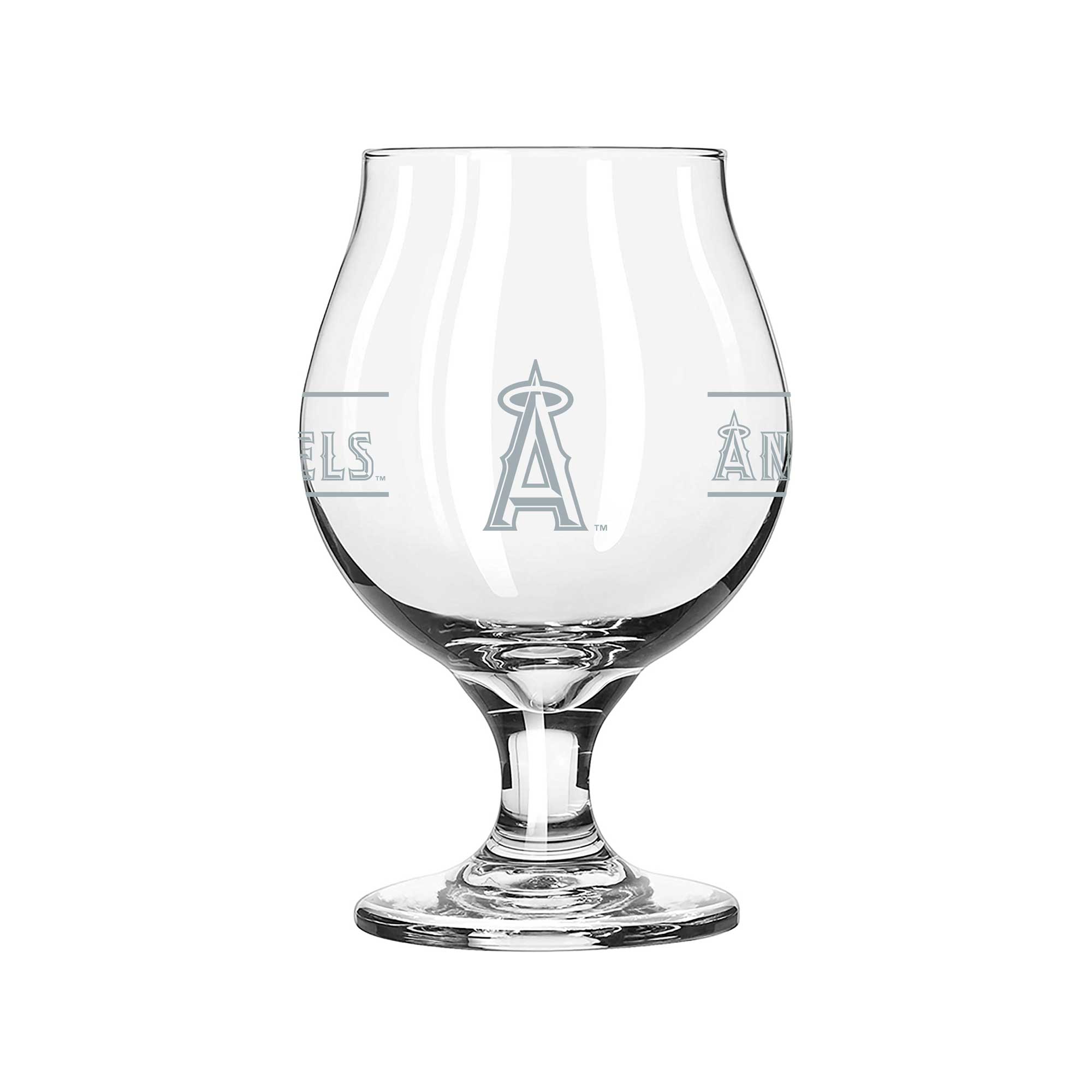 Front. Logo Brands - Los Angeles Angels 16oz. Belgium Glass - Multicolor.