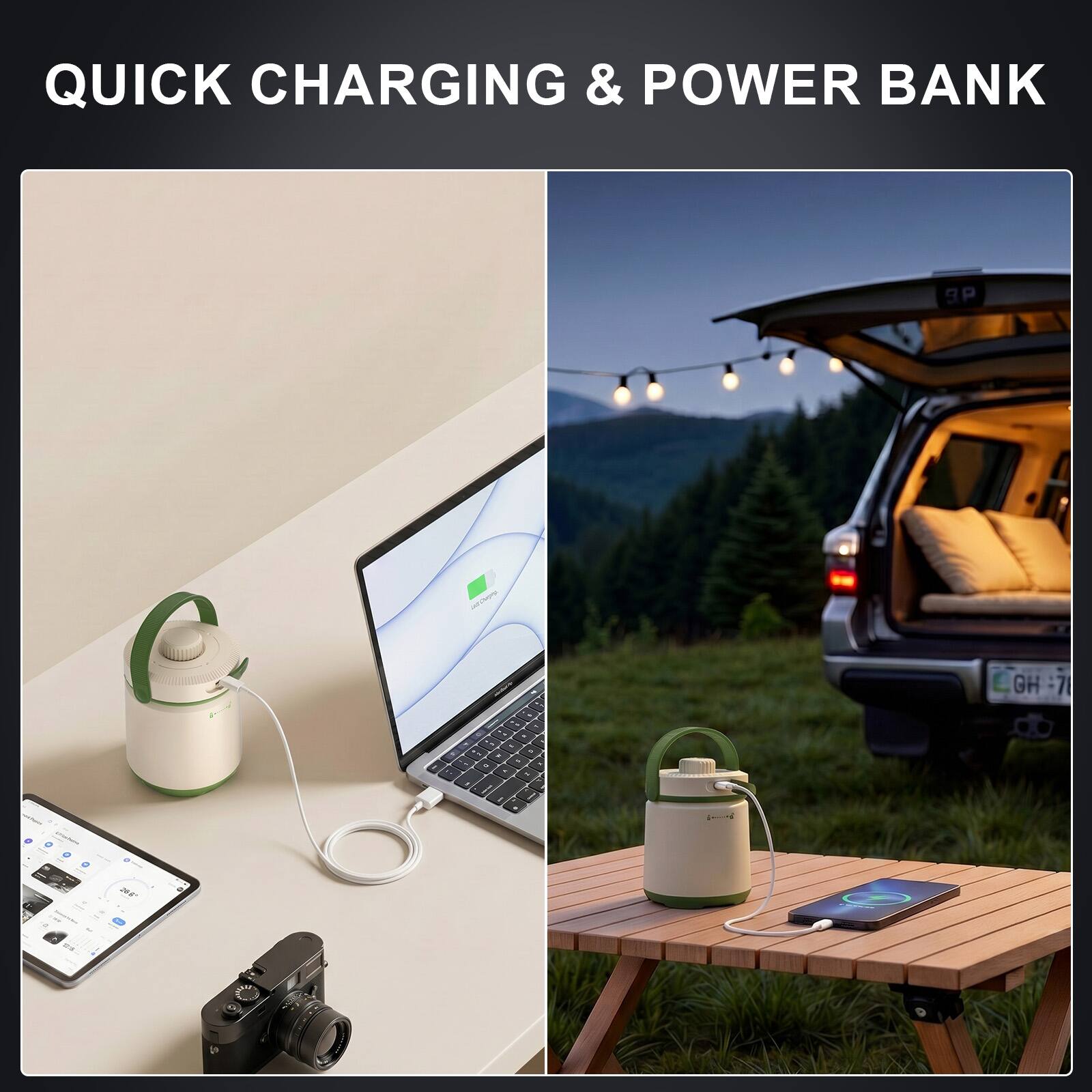 QUICK CHARGING & POWER BANK