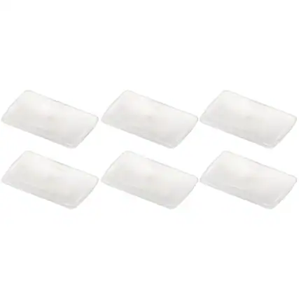 Front. Teacher Created Resources - Teacher Created Resources Multi-Purpose Bin Lid, Clear, Pack of 6.