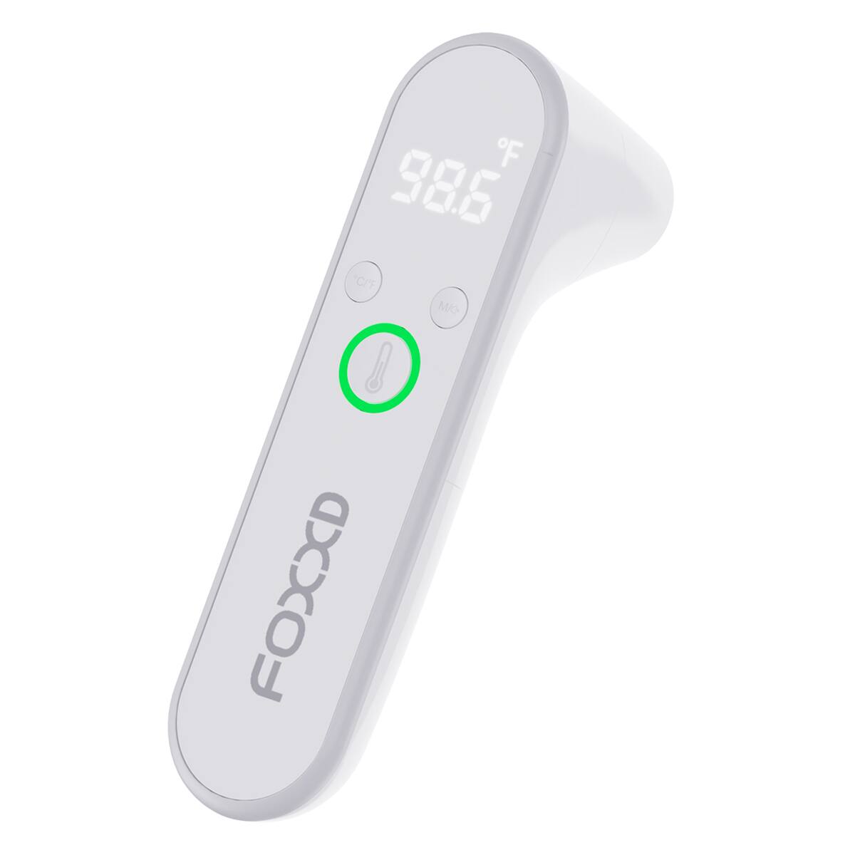 Foxxd - MT1 Infrared Thermometer Non-Contact 1s Fast Read Fever Alert Antibacterial - White