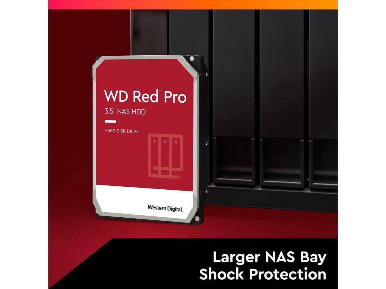 WD Red Pro  
3.5" NAS HDD  
HARD DISK DRIVE  
Western Digital  

Larger NAS Bay Shock Protection