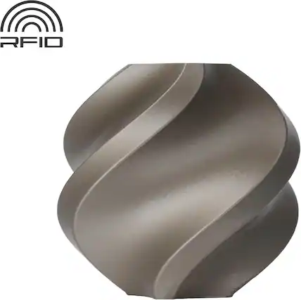 Front. Bambu Lab - 1.75mm PLA Metal Filament - Iridium Gold Metallic.