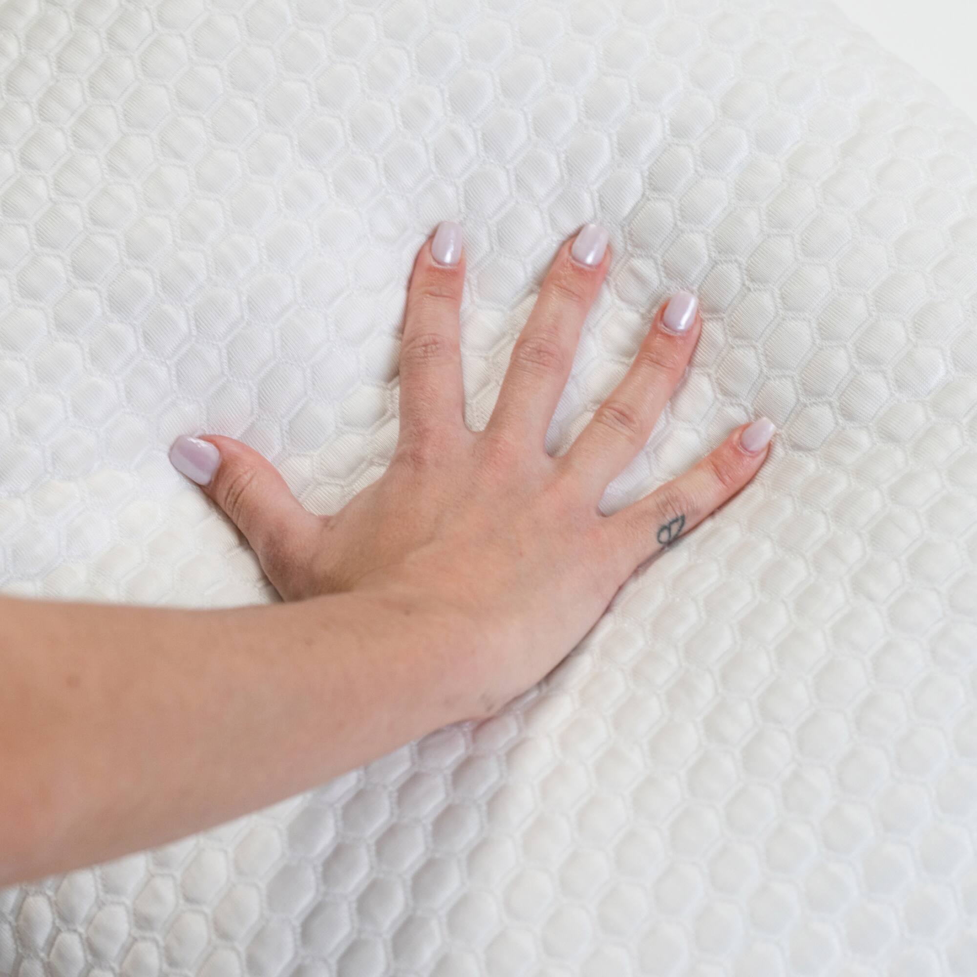 Left. GhostBed - GhostPillow - Shredded - White.