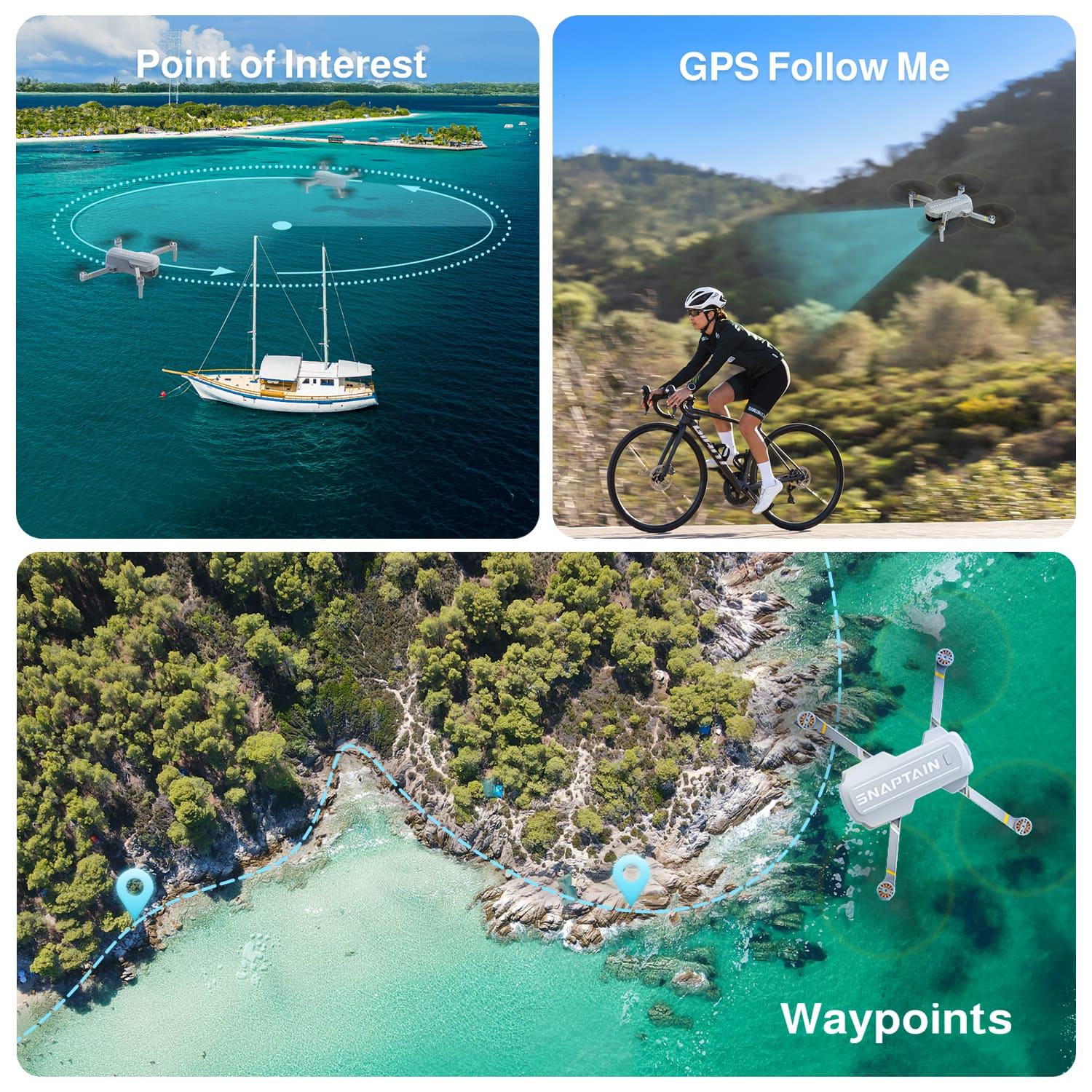 Point of Interest
GPS Follow Me
Waypoints