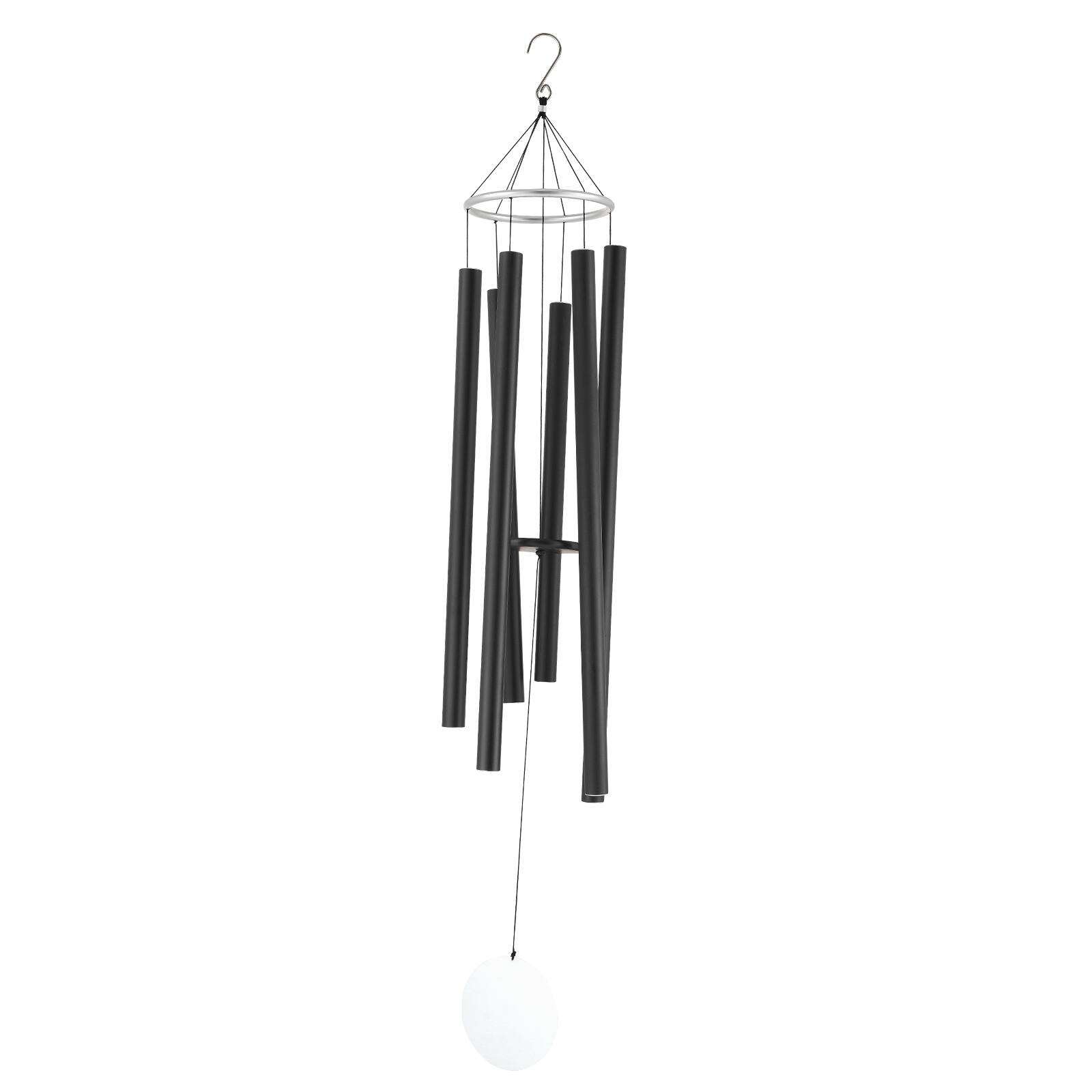 Alt View 5. VEVOR - Wind Chimes for Outside, 66 in, Deep Tone Wind Chimes with 6 Tubes, Unique Large Memorial Wind Chimes for Anniversary - Black.