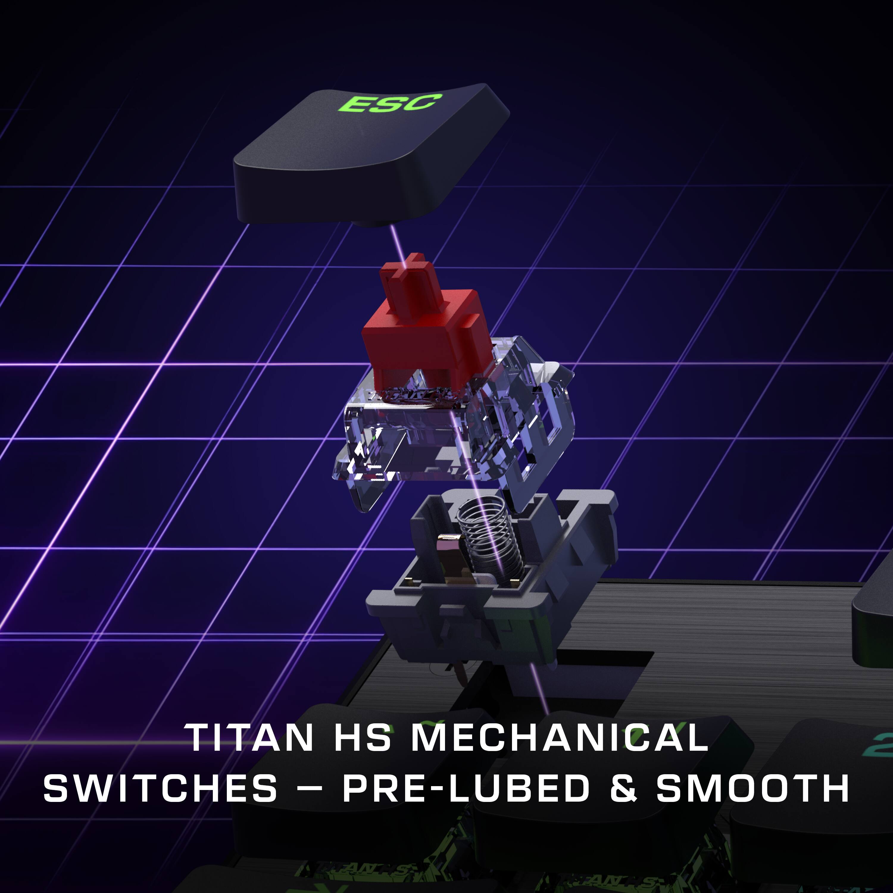 TITAN HS MECHANICAL SWITCHES – PRE-LUBED & SMOOTH