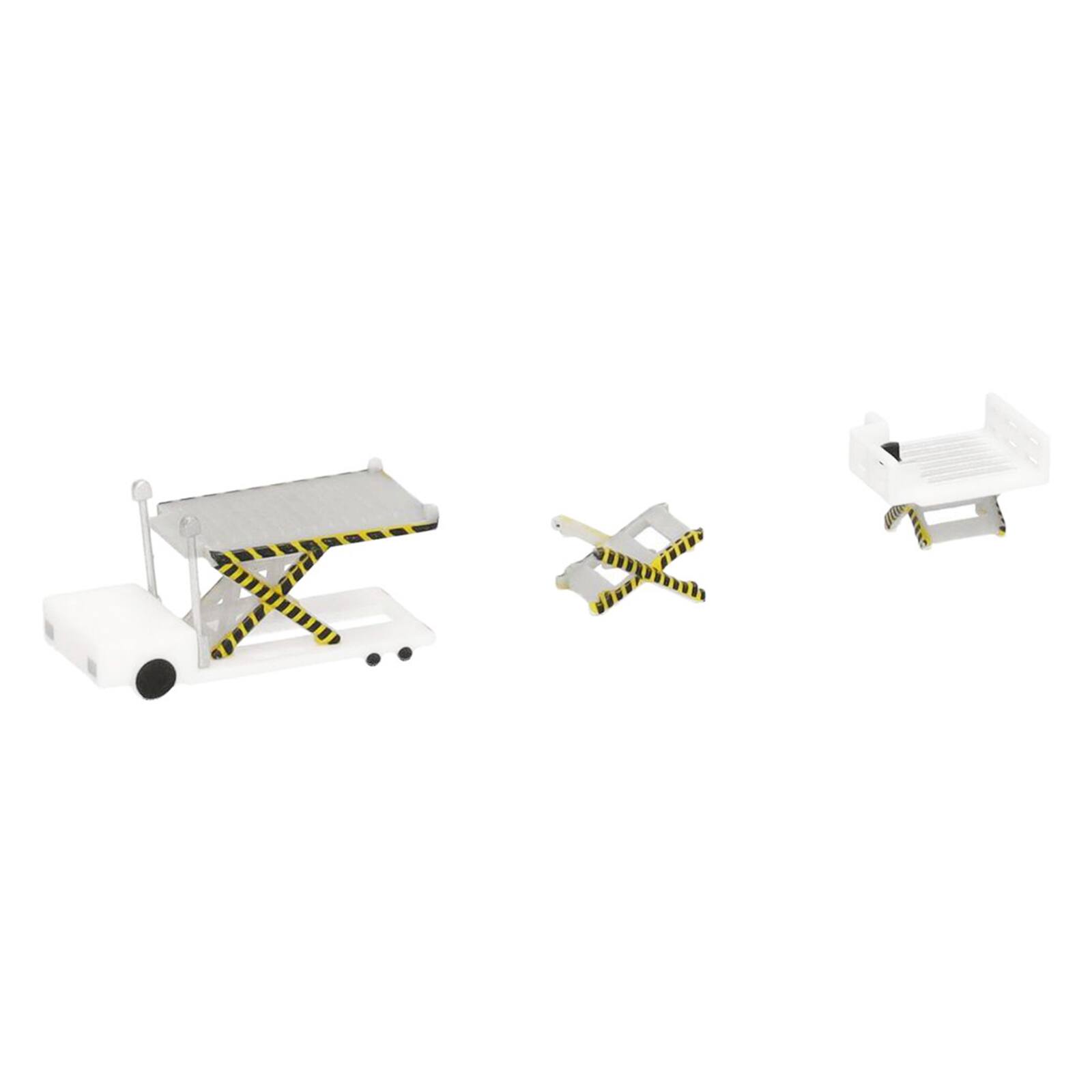 Alt View 1. Herpa - Container Loader 2 Vehicle Set White 1/500 Diecast Model by Herpa.