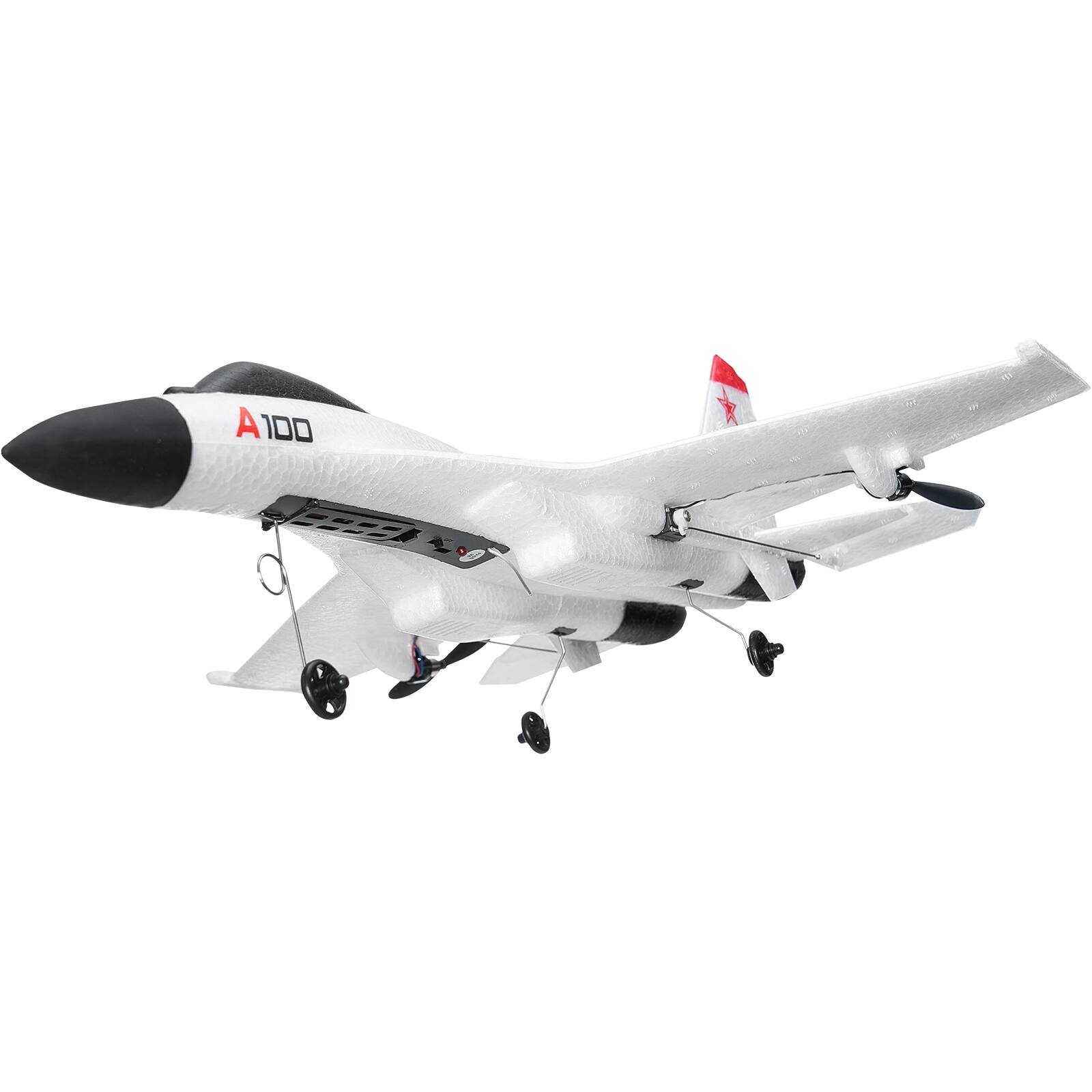 Alt View 5. VEVOR - RC Plane, 2.4GHZ 4 Channel Remote Control Airplane with 6-Axis Gyro Stabilizer, Ready to Fly Fighter Aircraft Plane Toy - White.