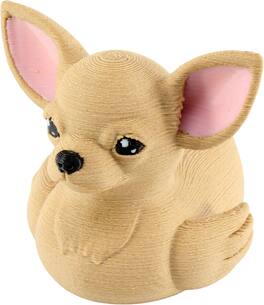 JuzToys - Chihuahua Duck Figurine, 4x4 Ducking, Fun Car Dashboard Accessory, Unique Dog Figure Gifts, Ducks for Cars by PowerTRC - Brown
